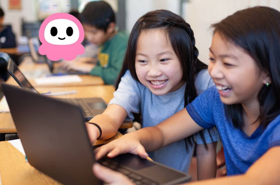 Kids attending the June coding camp